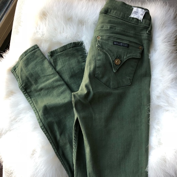 Hudson Jeans Denim - Army green super stretch Hudson jeans , skinny leg